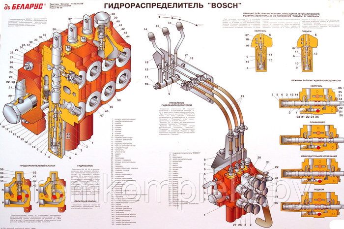 Распределитель мтз 1523 схема