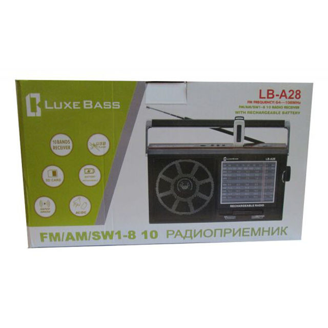 Радиоприемник Luxe Bass LB-A28 (USB\SD\MP3) - фото 2 - id-p87060913