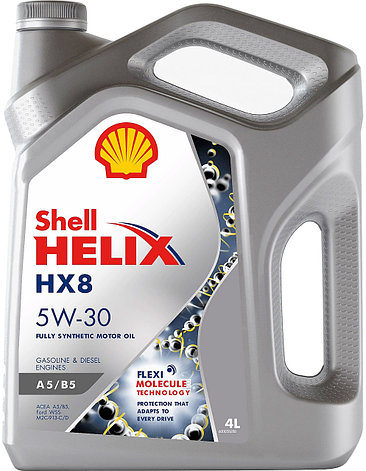 Моторное масло SHELL 550046777 Helix HX8 A5/B5 5W-30 4л, фото 2