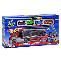 Фура, автовоз, Трейлер HW-108 Hot Wheels, грузовик с машинками, игровой набор, игровой гараж, HW-108