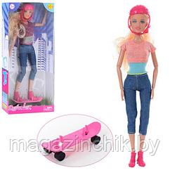 Кукла Барби со скейтом DEFA 8375