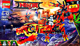 Конструктор   Ниндзяго  Механический дракон Красного ниндзя  ZM4011 аналог LEGO NINJAGO