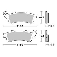 Колодки тормозные 962CM56 Braking (Италия)