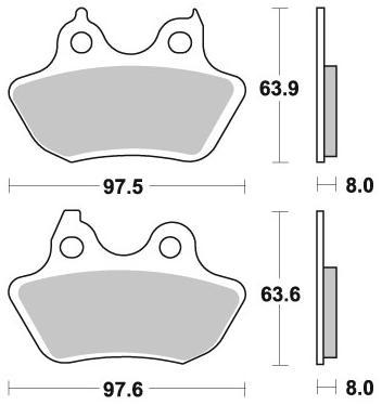 Колодки тормозные 951CM88 Braking (Италия)