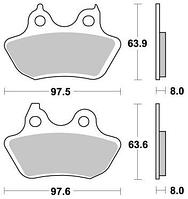 Колодки тормозные 951CM88 Braking (Италия)