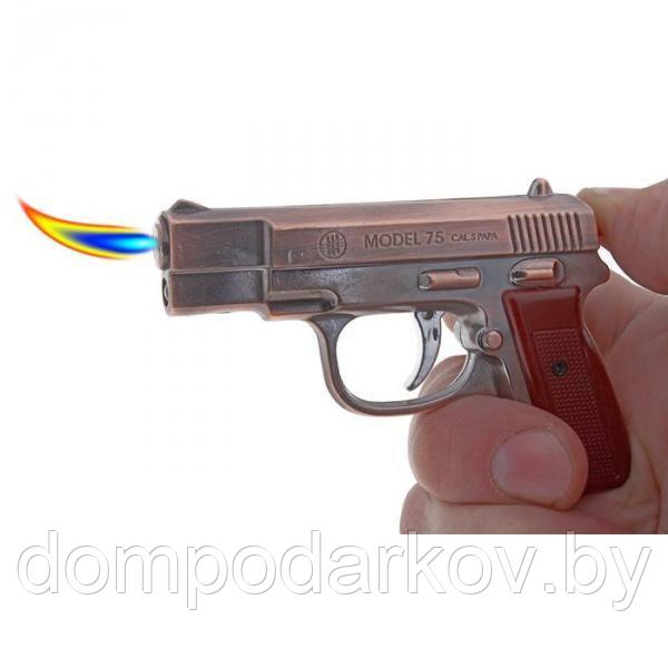 Зажигалка с фонариком «Пистолет», пьезо, газ - фото 6 - id-p87068492