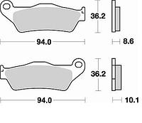 Колодки тормозные 794CM56 Braking (Италия)