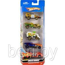 Набор машинок Hot Wheels Хот Вилс, 5 металлических машинок, масштаб 1: ...