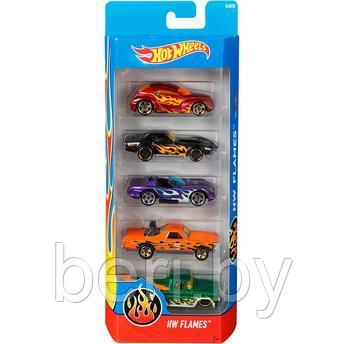 Набор машинок Hot Wheels Хот Вилс, 5 металлических машинок, масштаб 1:64, 7,5 см, 1699-05