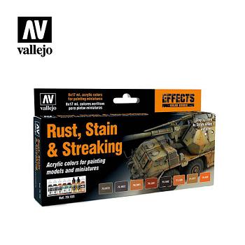 Набор VALLEJO Model Color Rust, Stain & Streaking (8)