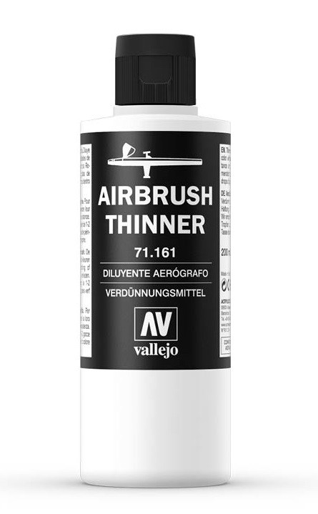 Разбавитель для акриловых красок Airbrush Thinner, 200 мл, Vallejo - фото 2 - id-p5470639