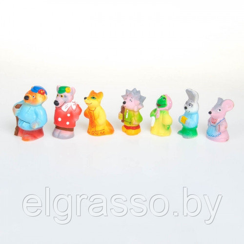Набор резиновых игрушек по сказке "Теремок", Кудесники - фото 4 - id-p87130338