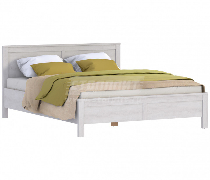 Кровать 1600 Прованс СБ-2562  в цвете Дуб Сонома Белый фабрики Столплит