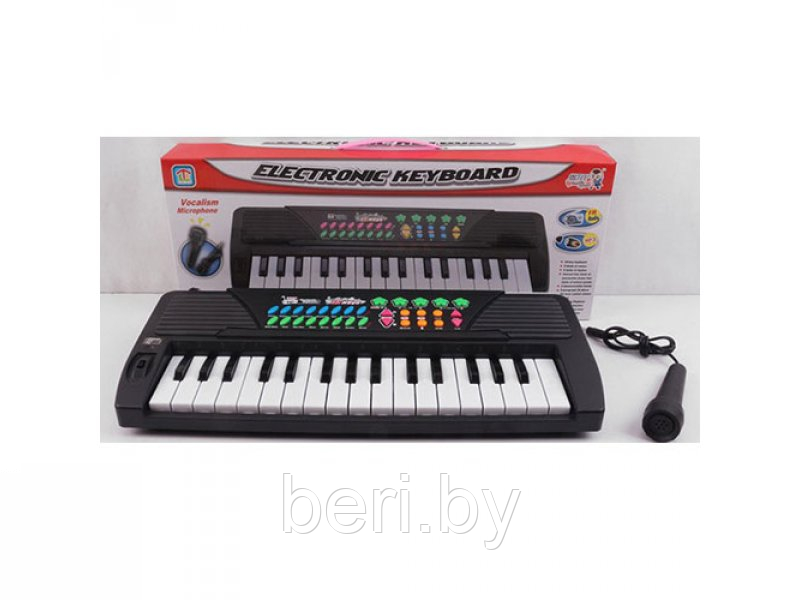 Детский синтезатор пианино TLF-014F USB с микрофоном, 32 клавиши, радио FM - фото 3 - id-p87153392