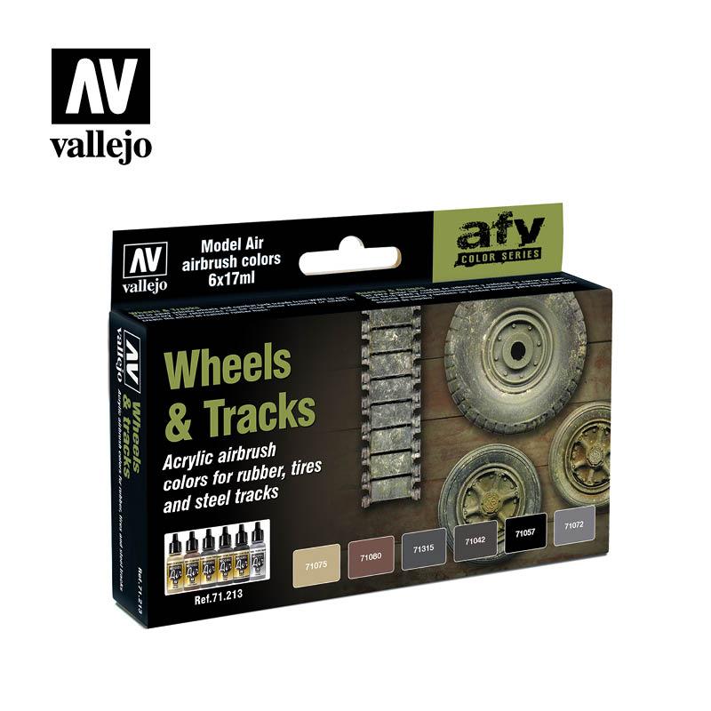 Набор акриловых красок для сборных моделей WHEELS & TRUCKS AFV, 6х17мл, Vallejo