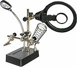 Лупа «Третья рука» с тремя стеклами., фото 5