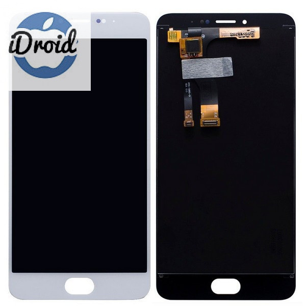Дисплей (экран) Meizu M3 Note M681H (прямой шлейф) с тачскрином, белый - фото 1 - id-p82804287