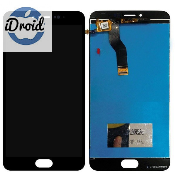 Дисплей (экран) Meizu M3 Note L681H (загнутый шлейф) с тачскрином, черный - фото 1 - id-p82681737