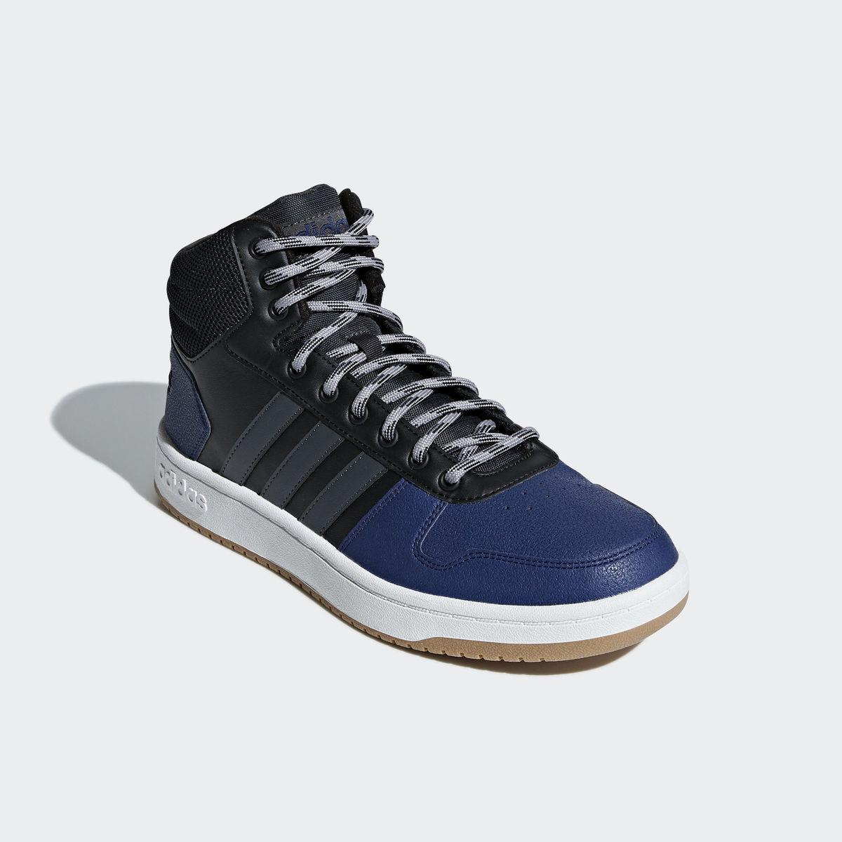 КРОССОВКИ Adidas HOOPS 2.0 MID СИНИЕ - фото 5 - id-p87250536