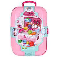 Детский игровой набор Хозяюшка рюкзачок-чемодан, 24 предмета, фото 1