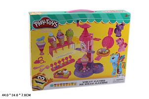 Набор пластилина Play-Toys "Мороженица", арт.666-18 8 баночек