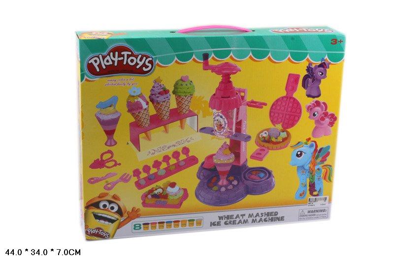 Набор пластилина Play-Toys "Мороженица", арт.666-18 8 баночек - фото 1 - id-p87328243