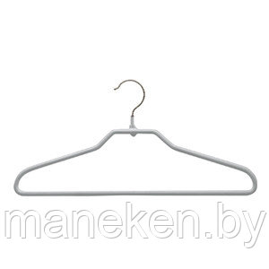 Металлические вешалки-плечики для одежды (обрезиненные-силиконовые), черные - фото 1 - id-p87363496