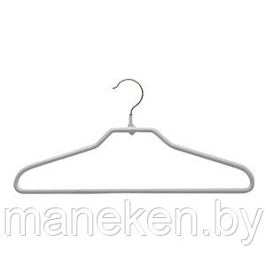 Металлические вешалки-плечики для одежды (обрезиненные-силиконовые), черные - фото 1 - id-p87366682