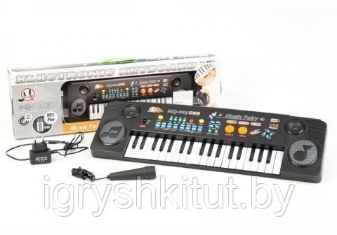 Детский синтезатор пианино MQ-803 USB, с микрофоном MP3 от сети - фото 6 - id-p87363287