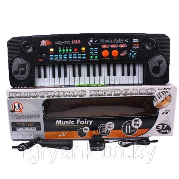 Детский синтезатор пианино MQ-803 USB, с микрофоном MP3 от сети - фото 5 - id-p87363287