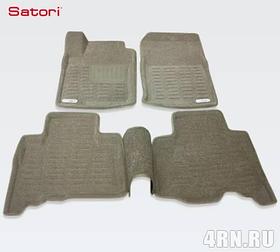 Коврики салона  3D  текстильные бежевые для Toyota Land Cruiser Prado 150 (2010-2013) № SI 02-00185