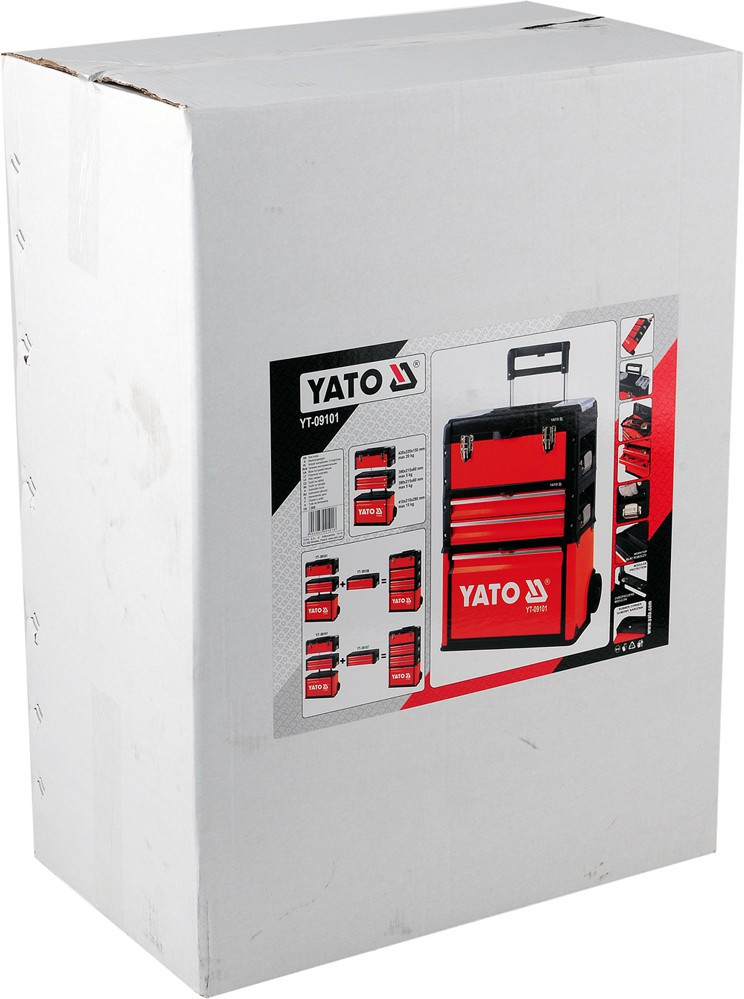 Ящик для инструмента на колесах, металлический, YATO - фото 10 - id-p87368727