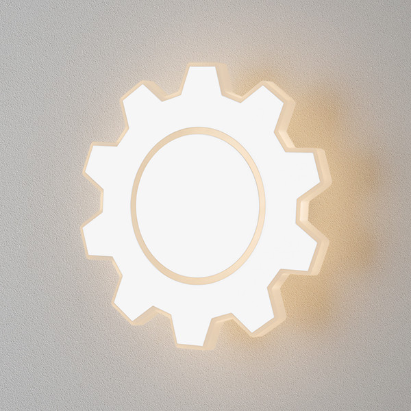 Настенный светодиодный светильник Gear M LED белый (MRL LED 1095) - фото 1 - id-p87371902