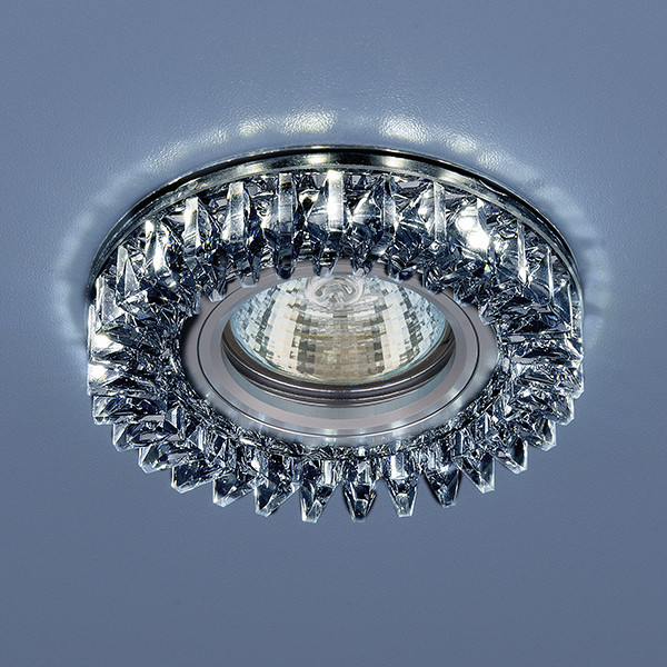 Встраиваемый точечный светильник с LED подсветкой 2216 MR16 SBK дымчатый - фото 3 - id-p87385564
