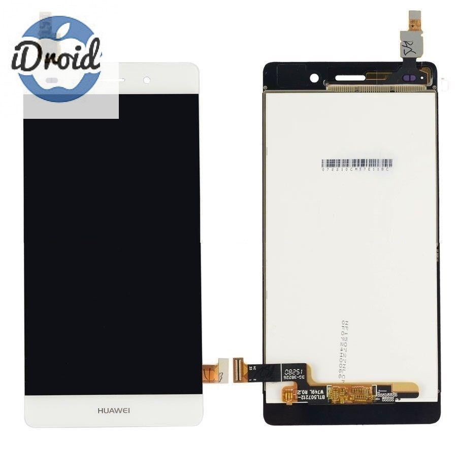 Дисплей (экран) Huawei P8 Lite 2016 (ALE-L21) с тачскрином, белый