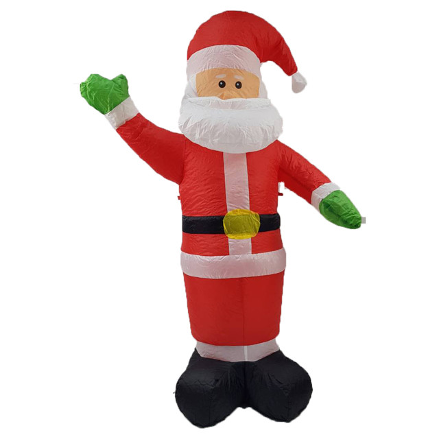 Фигура "Дед Мороз приветствует" 150 см надувная 3D с подсветкой VT18-21189