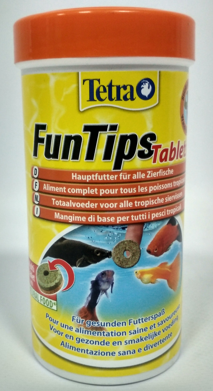 Корм для всех рыб, приклеивается к стеклу аквариума Tetra Tips (таблетки ) 300 шт.