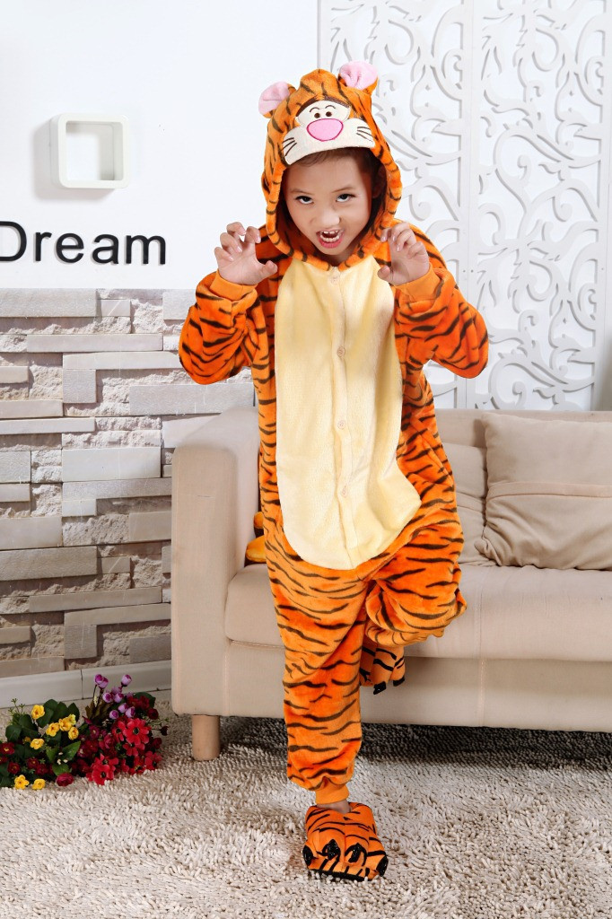 Пижама кигуруми Тигр (детская, рост (рост 110-119 см) - фото 2 - id-p87481812