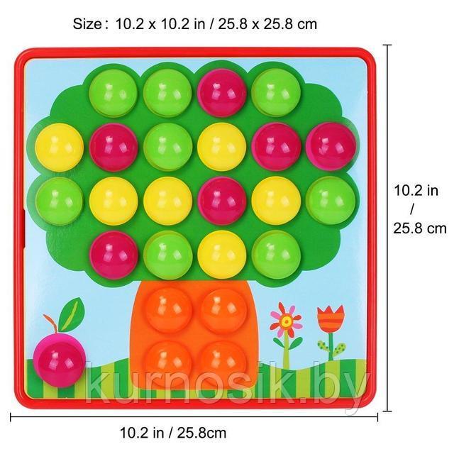 Мозаика детская для самых маленьких Genius Art (46 кнопочек, 10 карт.листов) - фото 9 - id-p87483649