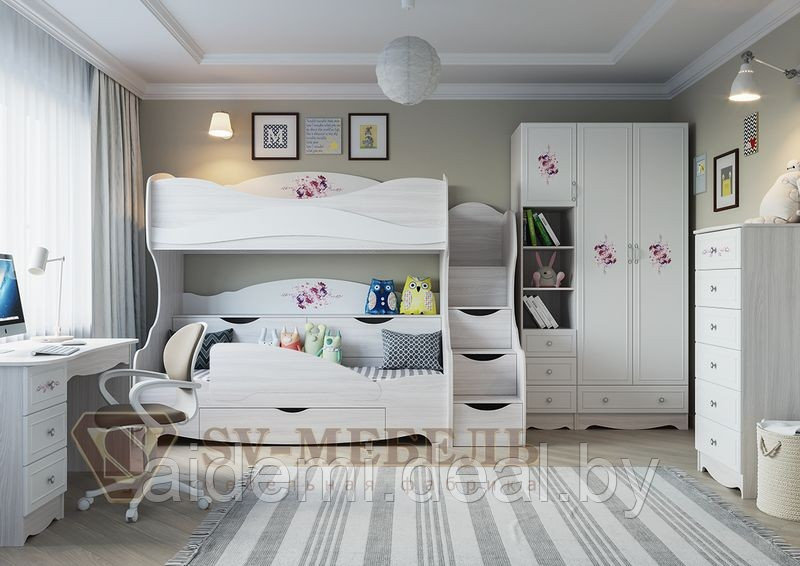 Детская комната Акварель 1 - модульная система (SV-Мебель) - фото 5 - id-p87487371