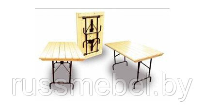 Стол складной Пьедестал (рейка) 1200x600x750 