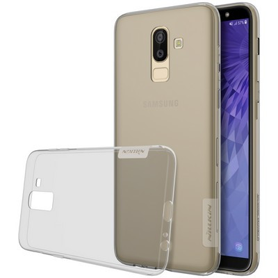 Силиконовый чехол Nillkin Nature TPU Case Серый для Samsung Galaxy J8 - фото 3 - id-p87483214