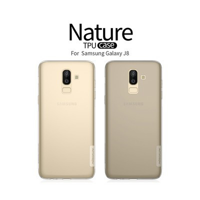 Силиконовый чехол Nillkin Nature TPU Case Серый для Samsung Galaxy J8 - фото 4 - id-p87483214