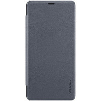 Полиуретановый чехол книга Nillkin Sparkle Leather Case Черный для Huawei Honor Note 10