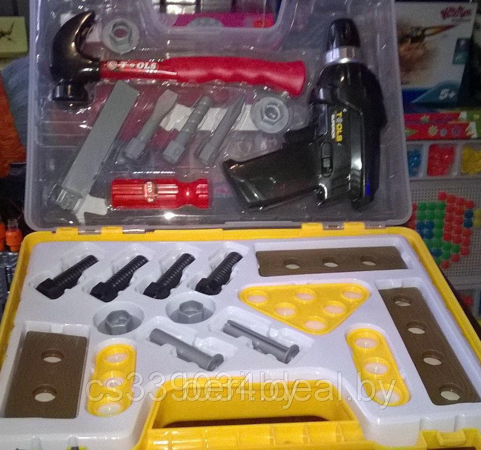 Набор инструментов T6800C с элетродрелью, игровой набор в чемоданчике, 23 предмета - фото 2 - id-p87489011