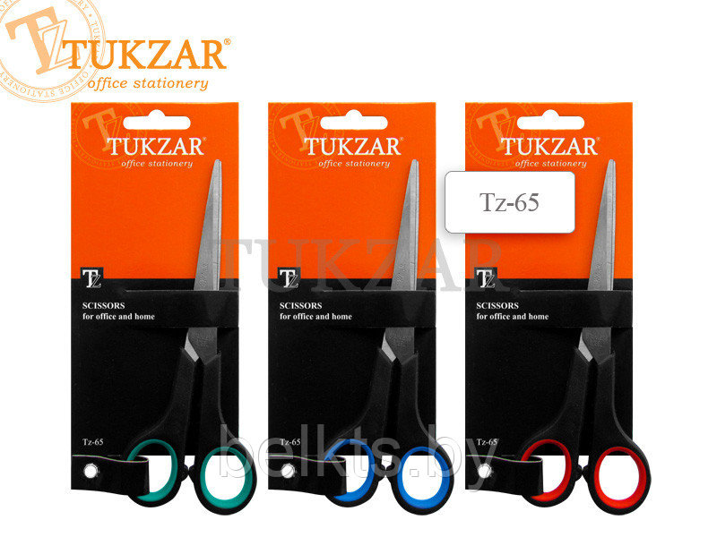 TUKZAR Ножницы 17см резиновые вставки, арт. TZ65 - фото 1 - id-p55199665