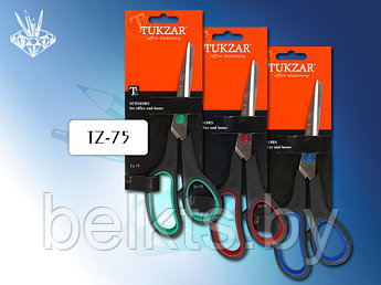 TUKZAR Ножницы 19см резиновые вставки, арт. TZ75