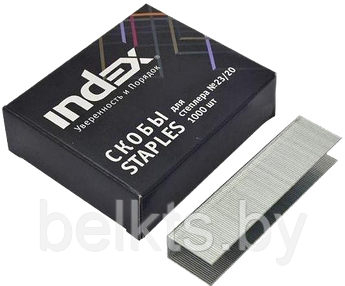 INDEX Скобы для степлера №23/20, 1000 штук, арт. IS23-20