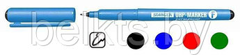 STANGER Перманентный маркер OHP, F, 0.5мм, красный, арт. 710012