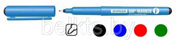 STANGER Перманентный маркер OHP, F, 0.5мм, красный, арт. 710012 - фото 1 - id-p55254254